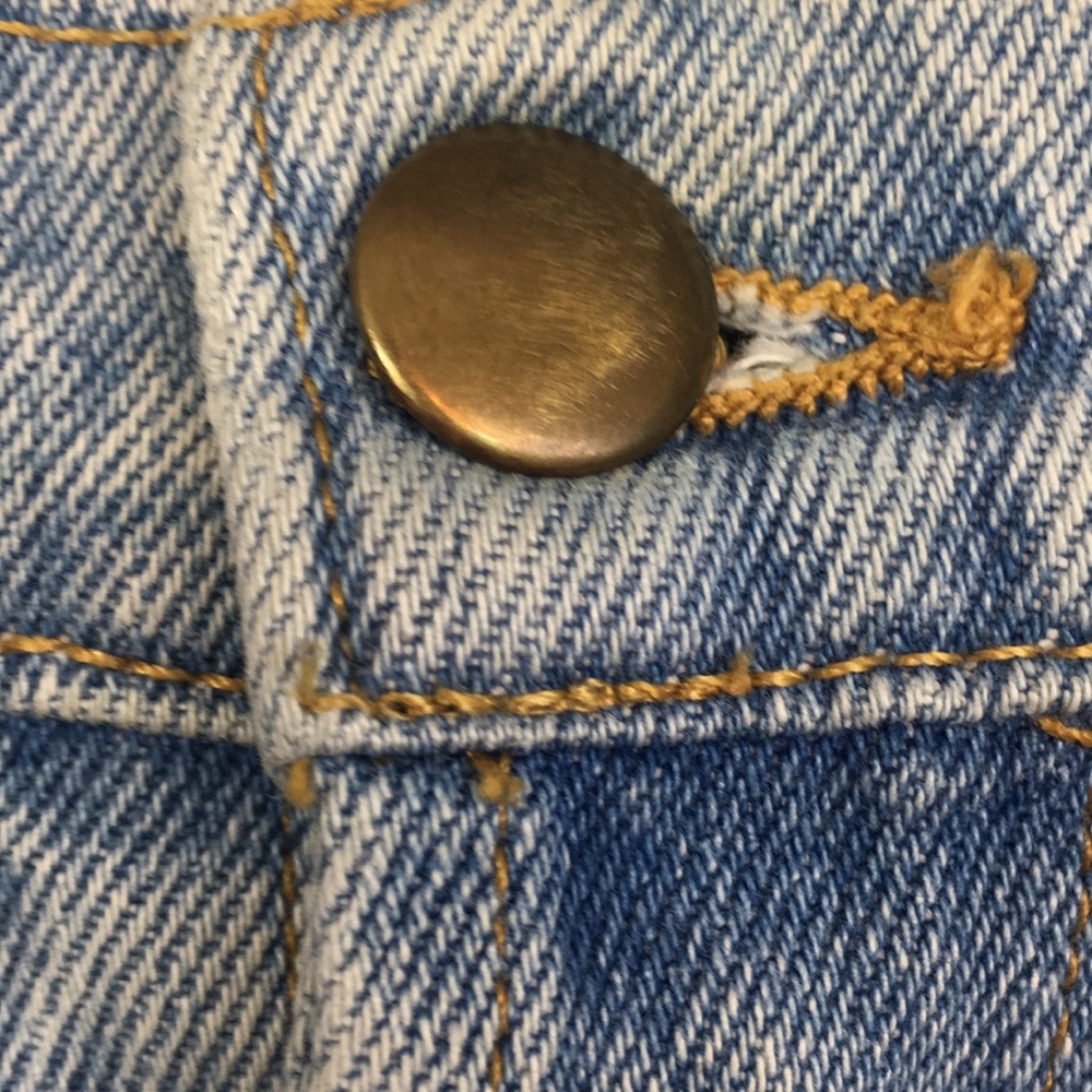 American Apparel Jeans Blue Jean Cut Off Shorts 26 - Picture 4 of 8